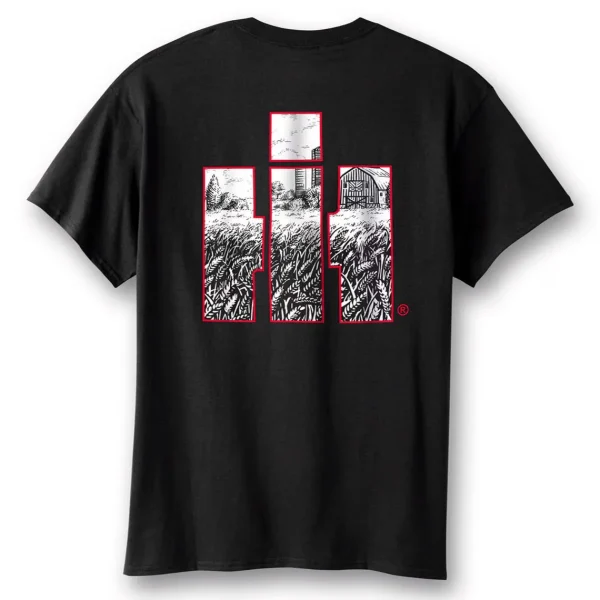 Outback Toys Case Ih & Ji Case<IH Farm Black T-Shirt