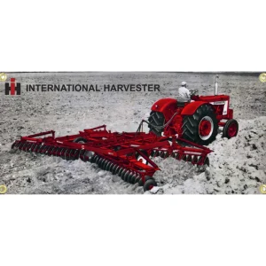 Outback Toys Farm Art & DéCor<IH Farmall 806 with Disk 30in x 13.5in Vinyl Banner