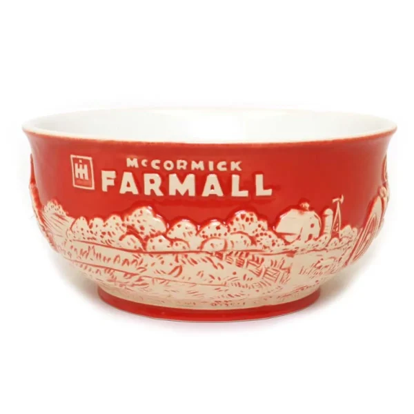 Outback Toys Kitchen<IH Farmall & Case IH Double Side Small Raised-Relief Stoneware Bowl