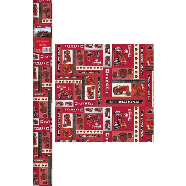 Outback Toys Christmas DéCor<IH Farmall Tractor Wrapping Paper