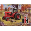 Outback Toys Branded Signs<IH International 1086 Cab Tractor with Wildlife Embossed Metal Sign, 16.75in x 12in