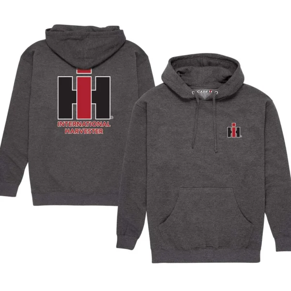 Outback Toys Ih Farmall<IH Logo Charcoal Hooded Sweatshirt