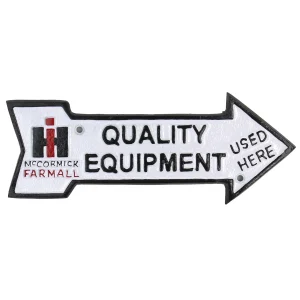 Outback Toys Branded Signs<IH McCormick Farmall Cast Iron 10in x 4in Quality Equipment Plaque
