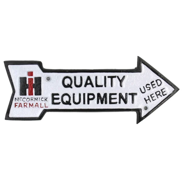 Outback Toys Branded Signs<IH McCormick Farmall Cast Iron 10in x 4in Quality Equipment Plaque
