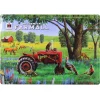 Outback Toys Branded Signs<IH McCormick Farmall Tractor with Wildlife Embossed Metal Sign, 16.75in x 12in