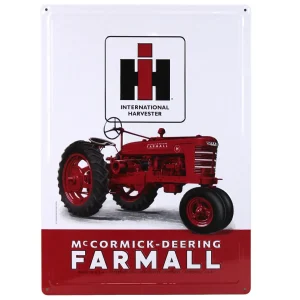 Outback Toys Branded Signs<IH McCormick-Deering Farmall H Tractor Metal Sign, 12in x 17in