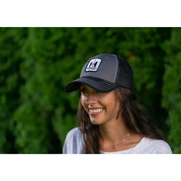 Outback Toys Ih Farmall<IH Stitched Logo Gray with Black Mesh Back Hat