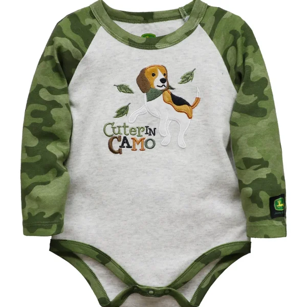 Outback Toys John Deere<Infant John Deere Cuter in Camo Long Sleeve Bodyshirt