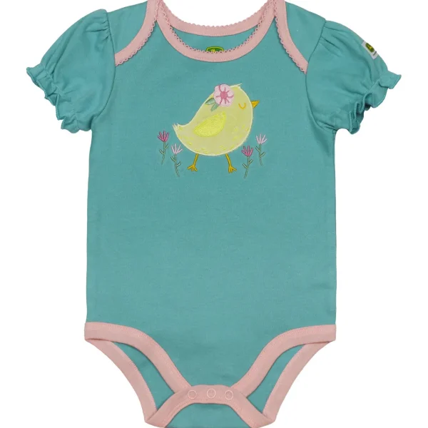 Outback Toys John Deere<Infant John Deere Light Blue Baby Chick Short Sleeve Onesy
