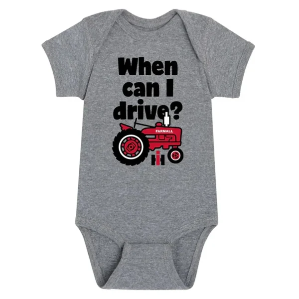 Outback Toys Ih Farmall<Infant 'When Can I Drive?' IH Short Sleeve Bodyshirt