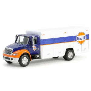 Manufacturer_Greenlight Collectibles Cars & Suvs<1/64 International Durastar 4400 Delivery Truck, Gulf Oil, H.D. Trucks Series 25