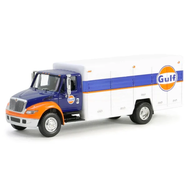 Manufacturer_Greenlight Collectibles Cars & Suvs<1/64 International Durastar 4400 Delivery Truck, Gulf Oil, H.D. Trucks Series 25
