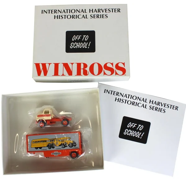 Outback Toys Box Trucks & Trailers<1/64 International Harvester Historical Series #8 "Off to School!" Semi by Winross