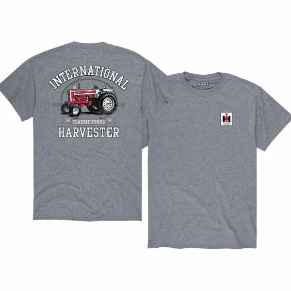 Outback Toys Ih Farmall<International Harvester Classic Turbo Heather Gray Short Sleeve T-Shirt