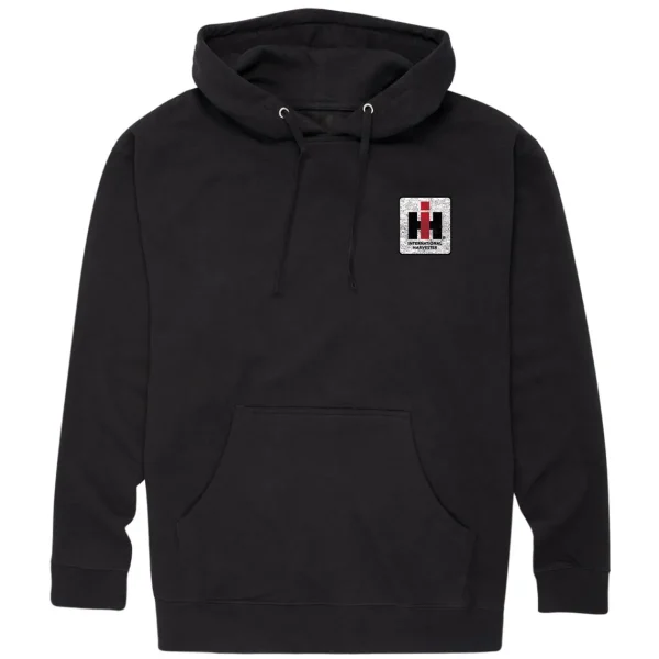 Outback Toys Ih Farmall<International Harvester Classic Turbo Adult Black Hooded Sweatshirt