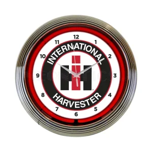 Outback Toys Farm Art & DéCor<International Harvester IH Logo Neon Clock