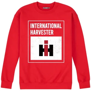 Outback Toys Ih Farmall<International Harvester Logo Red Crew Neck Sweatshirt