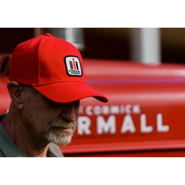 Outback Toys Ih Farmall<International Harvester Logo Solid Red Cap