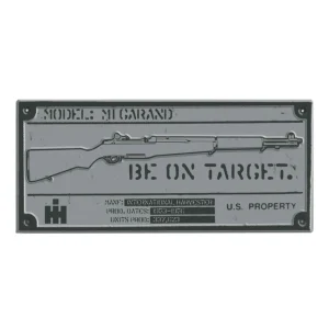 Outback Toys Branded Signs | Farm Art & DéCor<International Harvester M1 Rifle Tin Sign, 18in x 7.5in