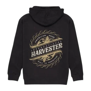 Outback Toys Ih Farmall<International Harvester Vintage Style Black Hooded Sweatshirt