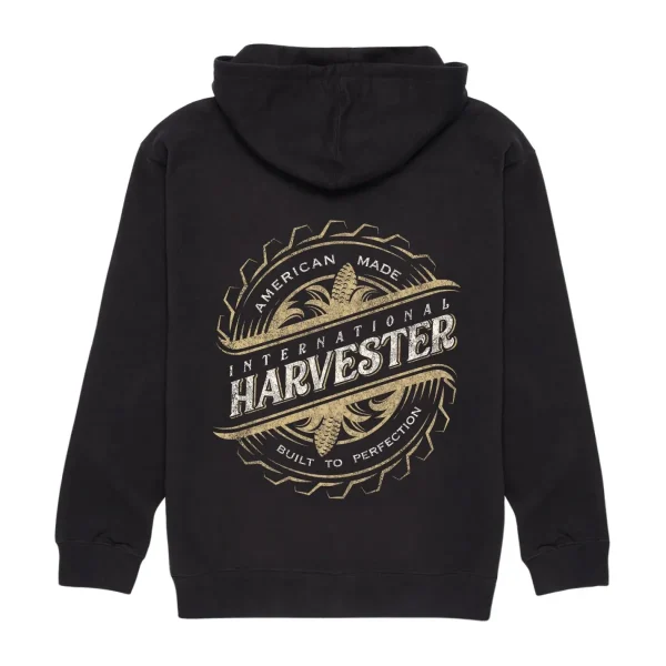 Outback Toys Ih Farmall<International Harvester Vintage Style Black Hooded Sweatshirt