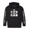 Outback Toys Ih Farmall<International Harvester Weathered Distressed Logo Black Pullover Hooded Sweatshirt