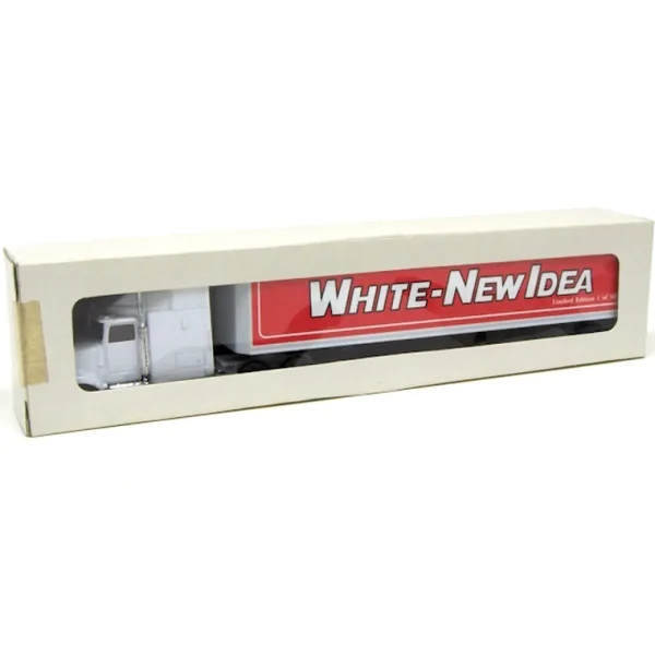 Manufacturer_SpecCast Box Trucks & Trailers<1/64 International White-New Idea Semi, 1 of 1000