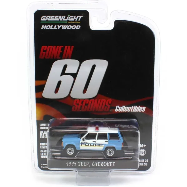 Manufacturer_Greenlight Collectibles Cars & Suvs<1/64 1995 Jeep Cherokee, San Pedro Police, Gone in Sixty Seconds, Hollywood Series 36