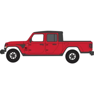 Manufacturer_Greenlight Collectibles Pickup Trucks<1/64 2023 Jeep Gladiator Freedom, Firecracker Red, Showroom Floor Series 5