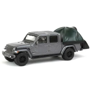 Manufacturer_Greenlight Collectibles Cars & Suvs<1/64 2021 Jeep Gladiator High Altitude with Bed Tent, Great Outdoors Series 2