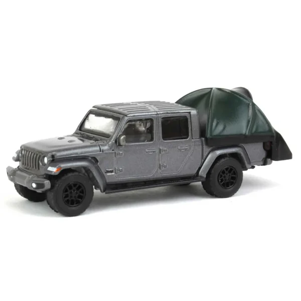 Manufacturer_Greenlight Collectibles Cars & Suvs<1/64 2021 Jeep Gladiator High Altitude with Bed Tent, Great Outdoors Series 2