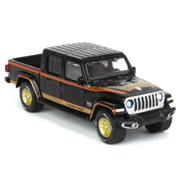 Manufacturer_Greenlight Collectibles Cars & Suvs<1/64 Jeep Gladiator, J-10 Golden Jeep Tribute, Greenlight Hobby Exclusive