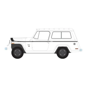 Manufacturer_Greenlight Collectibles Cars & Suvs<1/64 1971 Jeep Jeepster Commando, White, All-Terrain Series 17