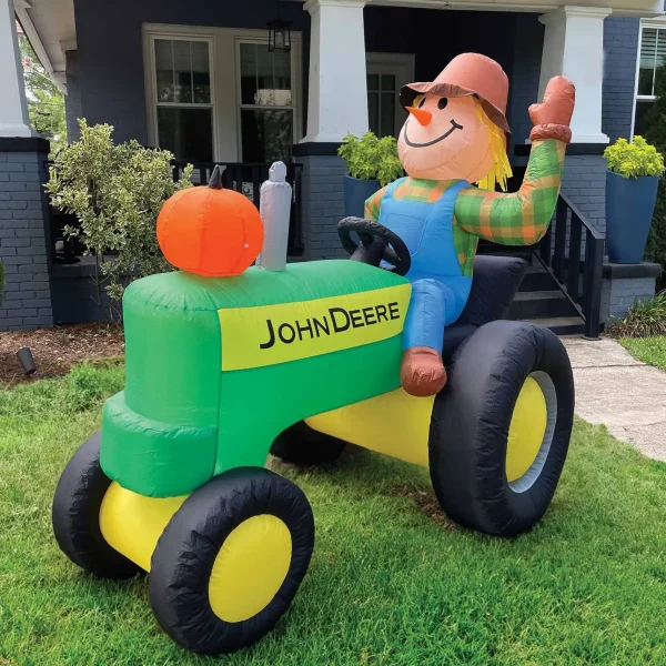 Outback Toys Christmas DéCor | Outdoor<John Deere 6 Foot Inflatable Fall Tractor with Scarecrow