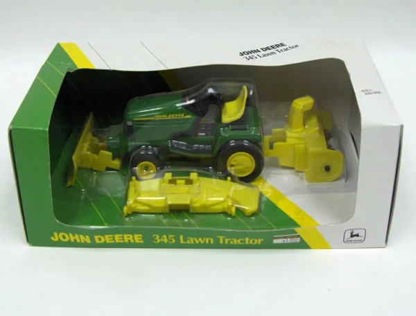 Manufacturer_ERTL Lawn & Garden<1/16 John Deere 345 Lawn & Garden Tractor with Deck, Blade, Snow Blower