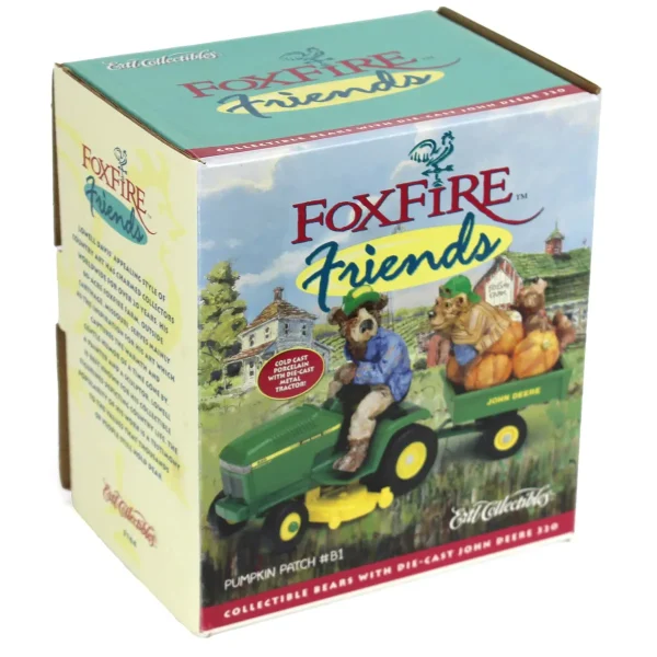 Manufacturer_ERTL Lawn & Garden<1/16 John Deere 320 Lawn Tractor with Cart & Lowell Davis Bear Figurine