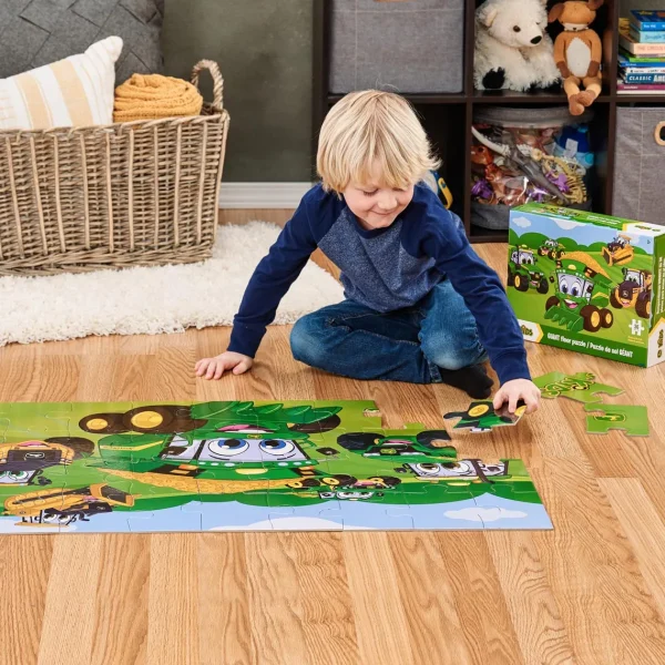 Manufacturer_ERTL Games & Puzzles | Preschool Playroom<John Deere Kids 3' x 2' Floor Puzzle