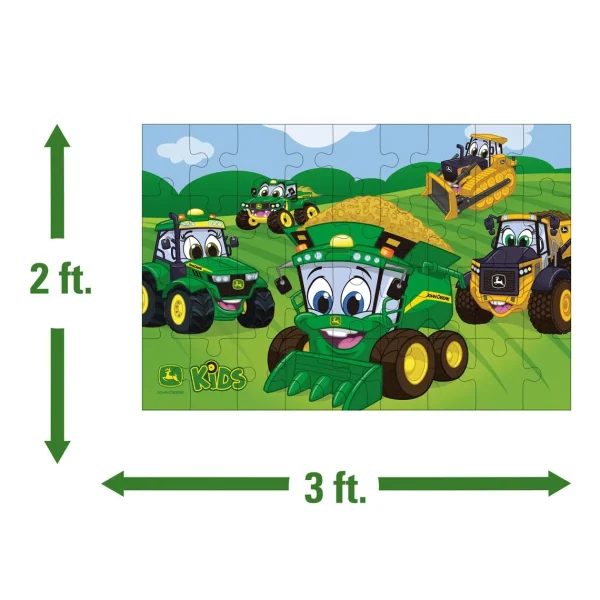 Manufacturer_ERTL Games & Puzzles | Preschool Playroom<John Deere Kids 3' x 2' Floor Puzzle