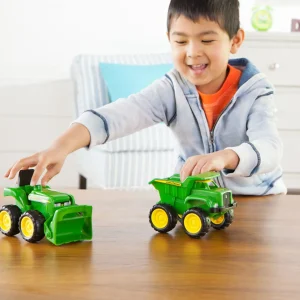 Manufacturer_ERTL Dump Trucks<John Deere Kids SandBox Truck N Tractor 2 Piece Set