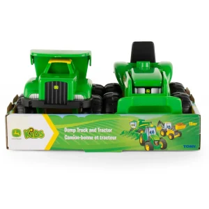 Manufacturer_ERTL Dump Trucks<John Deere Kids SandBox Truck N Tractor 2 Piece Set