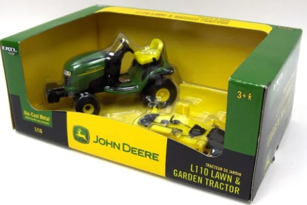 Manufacturer_ERTL Lawn & Garden<1/16 John Deere L110 Lawn & Garden Tractor w/ Mower Deck and Blade