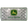Outback Toys Branded Signs | Tools & Auto<John Deere Logo Diamond Tread Chrome 6" x 12" Metal License Plate