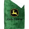 Outback Toys Bed & Bath<John Deere Logo 50in x 70in Fleece Sherpa Throw Blanket
