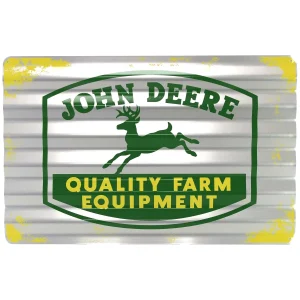 Outback Toys Branded Signs<John Deere Logo Quality Farm Equipment 12" x 18" Metal Sign