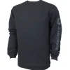 Outback Toys John Deere<John Deere Logo Sleeve Printed Black Crewneck Sweatshirt