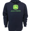 Outback Toys John Deere<John Deere Modern Logo Navy Blue Hooded Sweatshirt