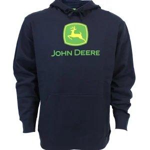 Outback Toys John Deere<John Deere Modern Logo Navy Blue Hooded Sweatshirt