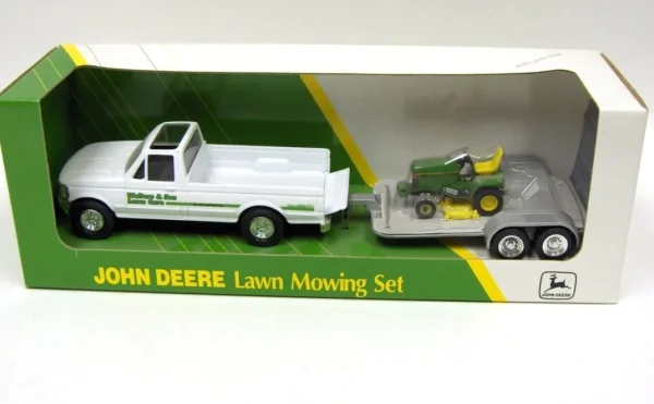 Manufacturer_ERTL Lawn & Garden | Pickup Trucks<1/32 John Deere Pickup w/ Trailer & 455 Lawn Mower