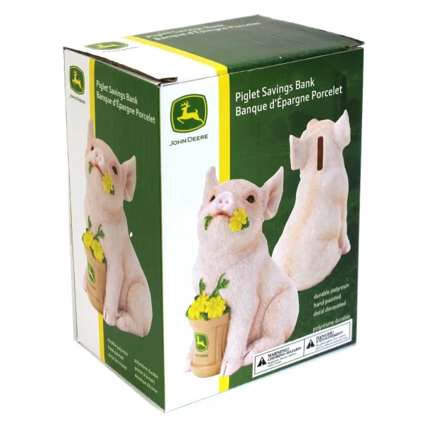 Outback Toys Farm Art & DéCor<John Deere Polyresin Pink Piglet Bank
