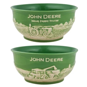 Outback Toys Kitchen<John Deere Small Raised-Relief Stoneware Bowl